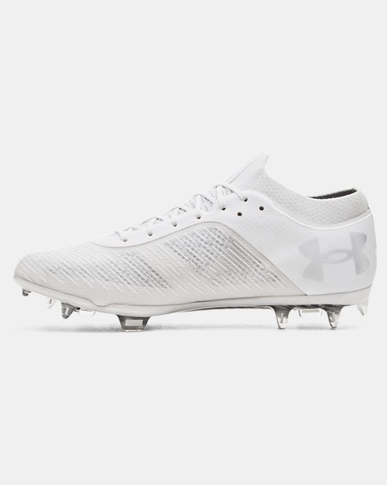 Unisex UA Shadow Pro FG Football Boots, White, pdpMainDesktop image number 1
